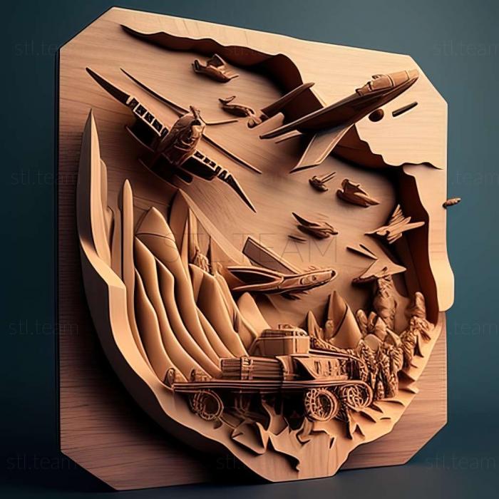 3D модель Игра Воздушные конфликты Секретные войны (STL)